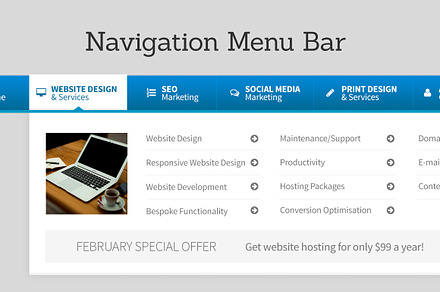 Navigation Menu Bar