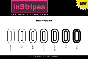 InStripes -Preset Strokes 4 InDesign