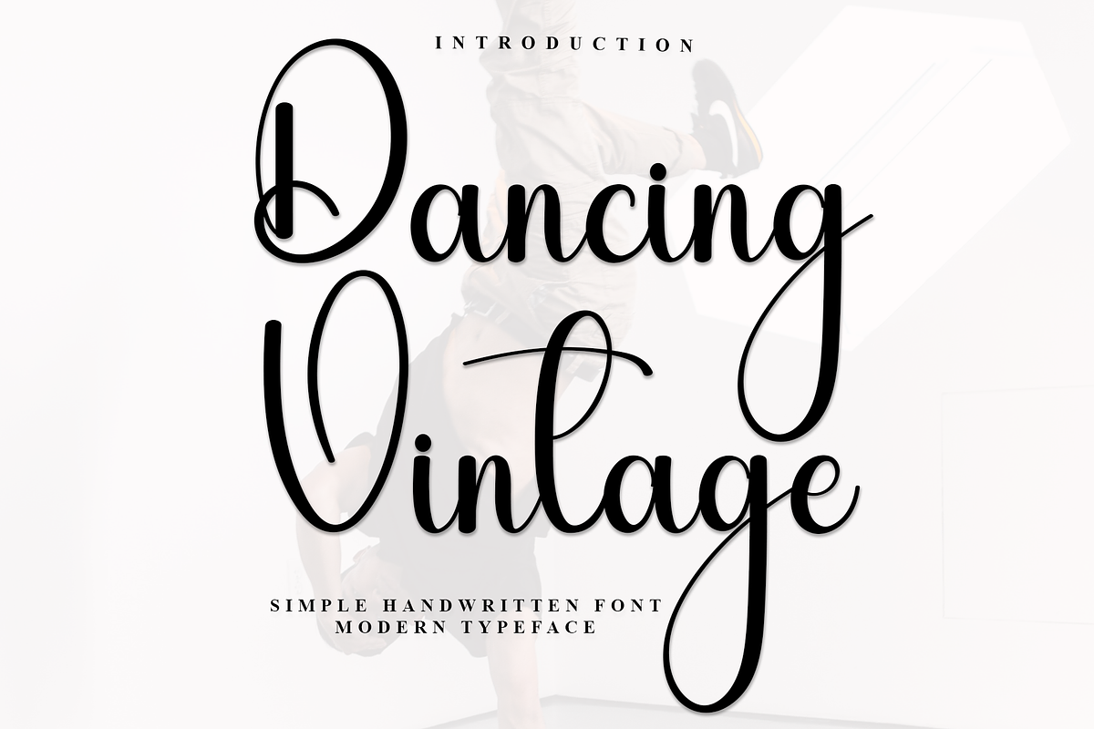 Dancing Vintage, a Handwritten Font by InermediaSTUDIO (Photo 1 of 7)