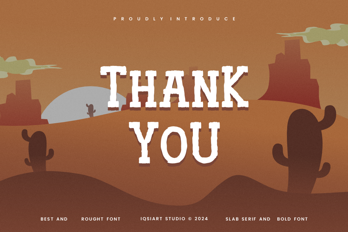 Wrengix American - Western Font, a Slab Serif Font by Iqsiart Studio (Photo 6 of 6)