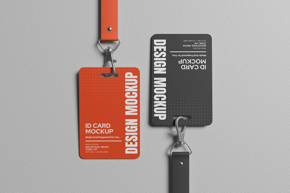 ID Card Mockup for Identity, an Advertising Mockup by AndikaGraphic (Photo 3 of 6)