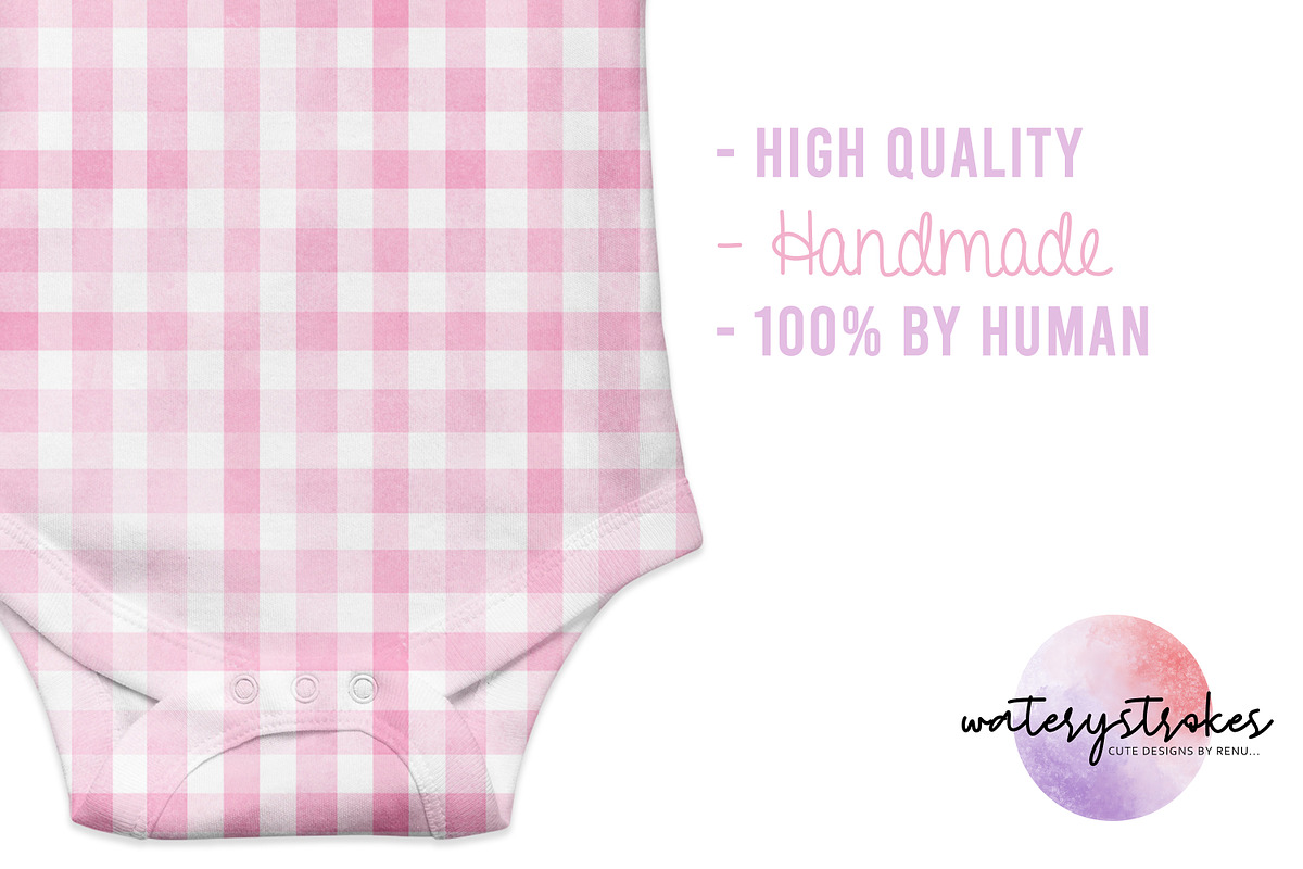 Cute Gingham Pattern, a Pattern Graphic by Waterystrokes (Photo 3 of 4)