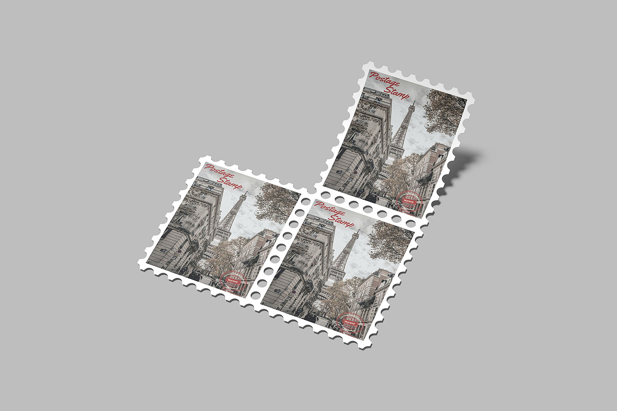 Postage Stamp Mockup, a Stationery Template by Amigos__46 (Photo 10 of 11)
