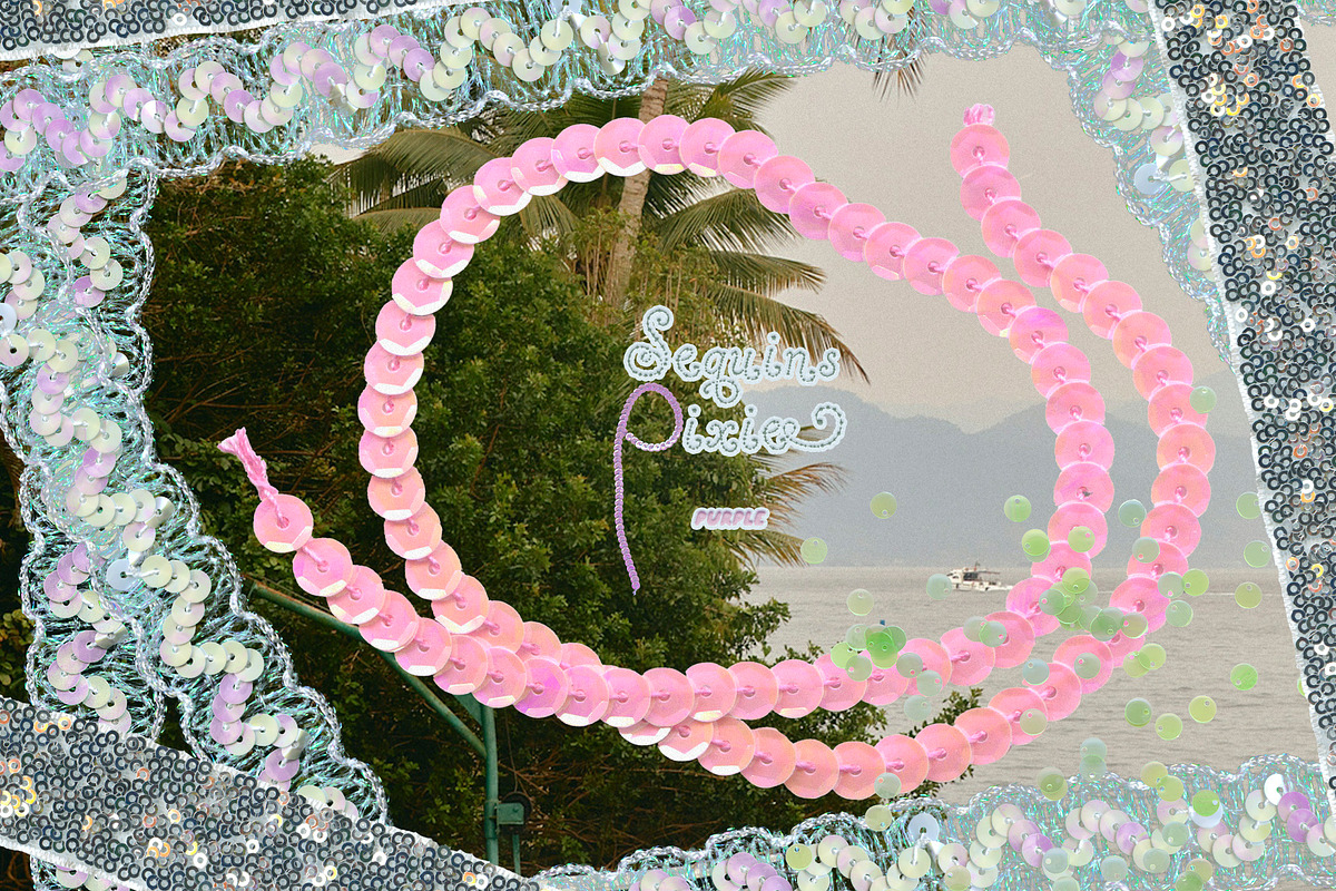 Sequins Pixie Collage Kit, an Object Graphic by Purple (Photo 13 of 14)