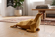 Sea Lion - 3d papercraft, a Card Template by PAPER amaze (Thumbnail 1 of 5)