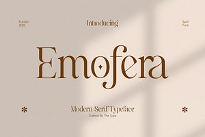 Emofera | Modern Serif Font