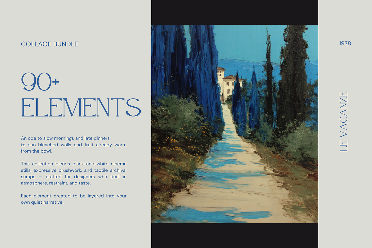Italian Summer Retro Collage Bundle, an Object Graphic by foxsong (Photo 2 of 8)