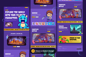 Gaming World Landing Page