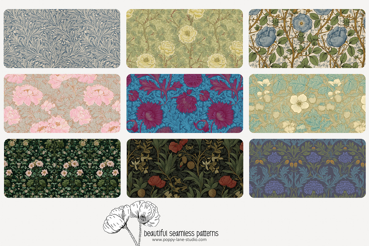 70 Arts & Crafts seamless pattern, a Pattern Graphic by Poppy Lane Studio (Photo 8 of 10)