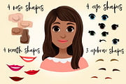 Women Cartoon Portrait Creator, an Illustration by Brushed Rose (Thumbnail 2 of 7)