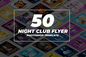 50 Night Club Party Flyer Bundle 12