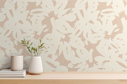 Beige Painted Flowers, a Pattern Graphic by MalyskaStudio (Thumbnail 3 of 4)
