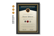 570. Modern Certificate Template, a Stationery Template by CreativeRezwan (Thumbnail 3 of 3)
