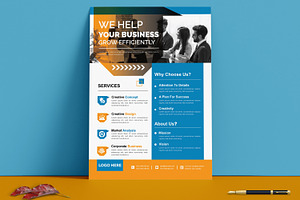 Business Marketing Flyer Design, a Flyer Template by MightyDesign