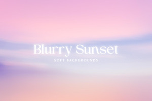 Blurry Sky & Sunset Landscape