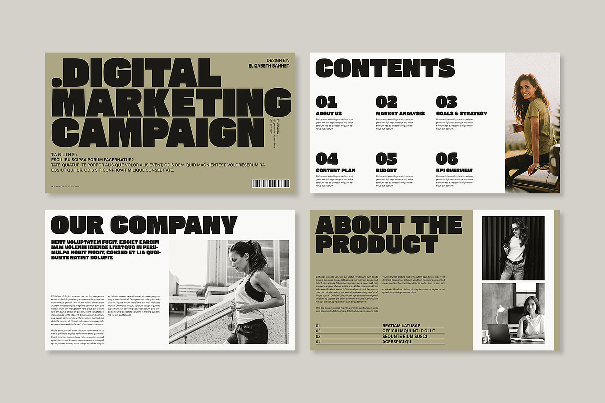 Marketing Campaign Presentation, a Presentation Template by E-Type (Photo 2 of 6)