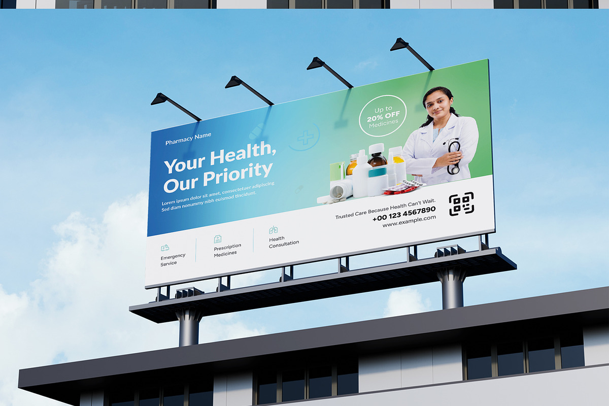 Pharmacy Billboard Template preview 3