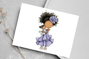 African American Girls Clipart, an Illustration by Canvas Craft (Thumbnail 5 of 7)