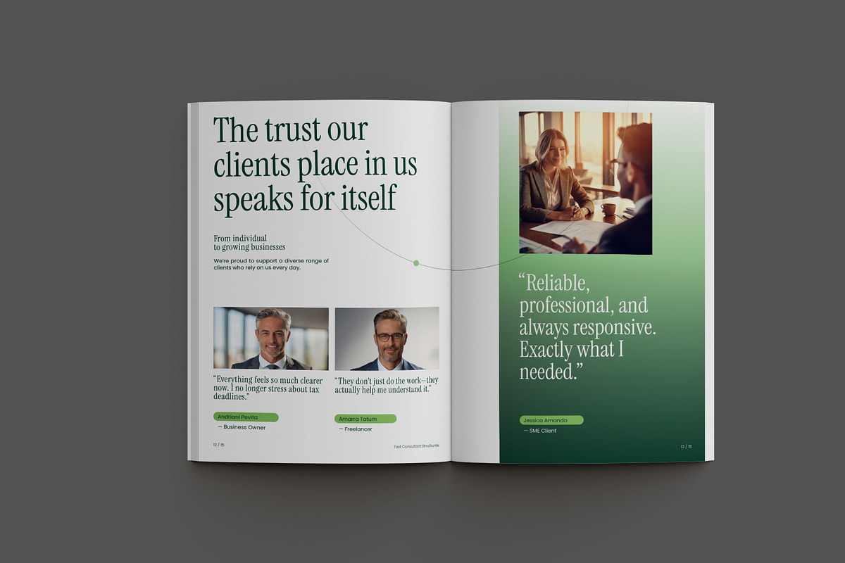 Green Tax Consultant Brochure, a Brochure Template by Neermana (Photo 5 of 9)