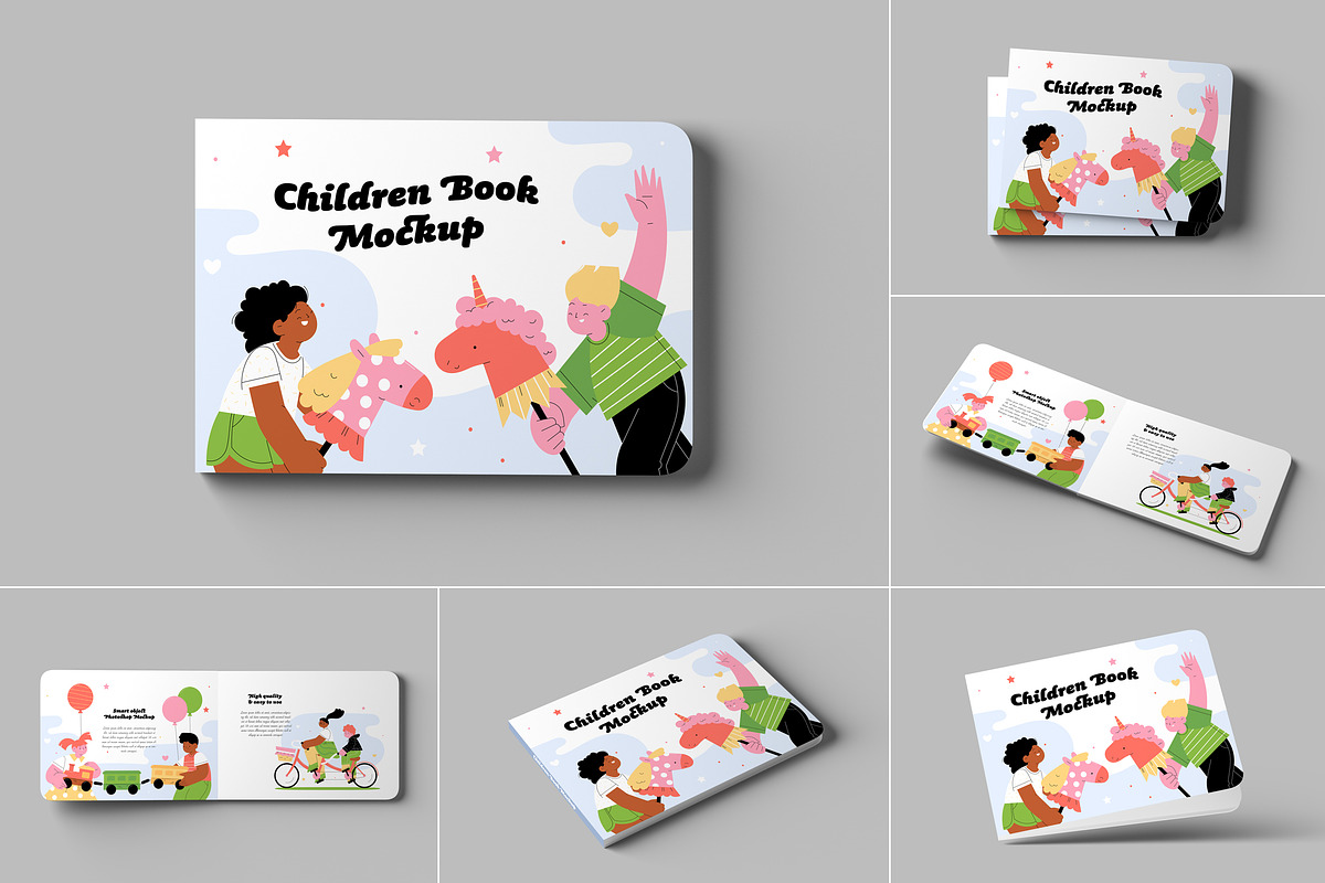 Children Book Mockups, a Print Template by artimasa (Photo 1 of 7)