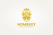 crossed key with crown icon logo, a Branding & Logo Template by Blazybone (Thumbnail 2 of 2)