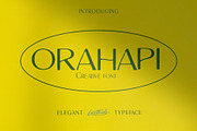 ORAHAPI Elegant Typeface, a Sans Serif Font by Lostkids (Thumbnail 2 of 8)