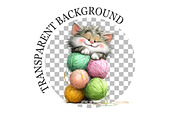 Watercolor Funny Cats Clipart, a Seasonal Illustration by Rose Art (Thumbnail 6 of 6)