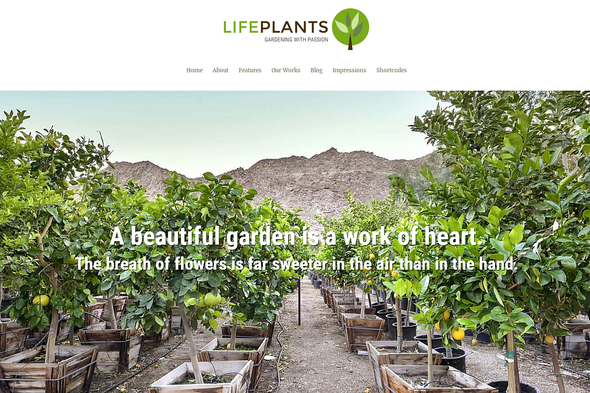 Lifeplants - Tree Nursery WP Theme, a WordPress Template by 7Theme