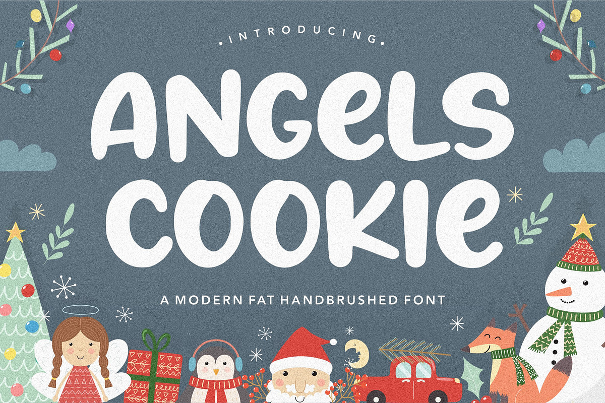 Angels Cookie - Modern Brushed Font, a Script Font by Balpirick Studio (Photo 1 of 7)