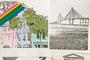 Charleston coloring book