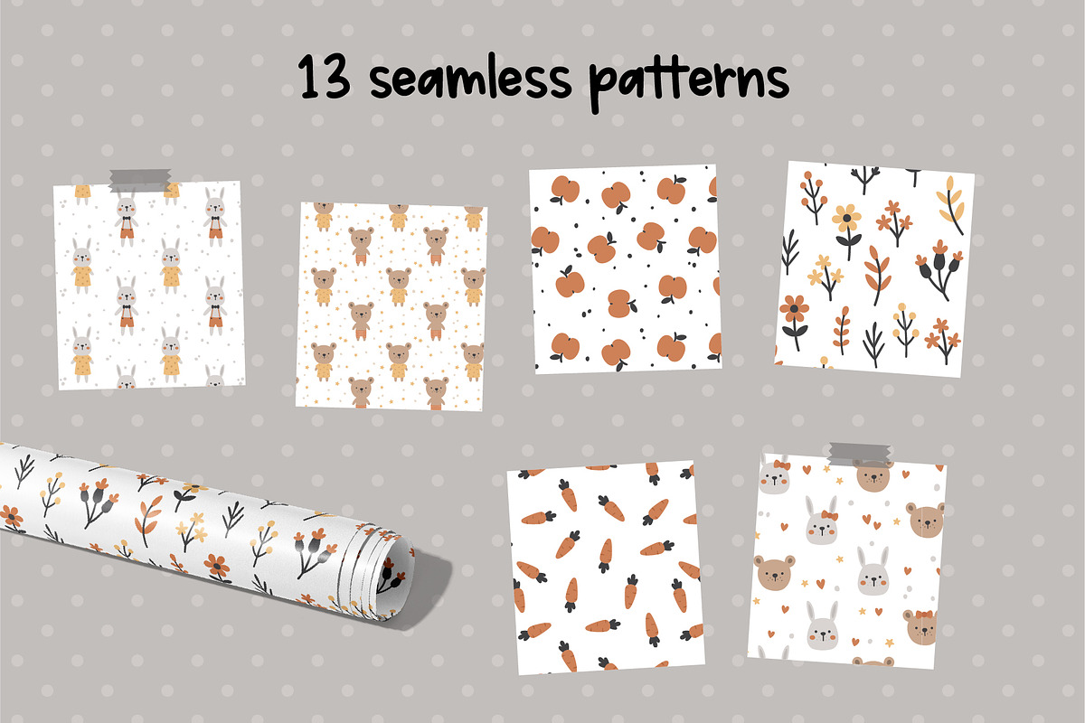 Boho Toys Nursery clipart collection, an Animal Illustration by Leysan Shayak (Photo 7 of 12)