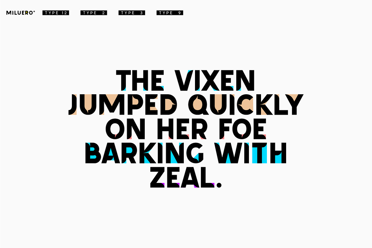 Miluero. Stylized Color OTF-SVF font, a Symbol Font by Luxfont (Photo 6 of 10)
