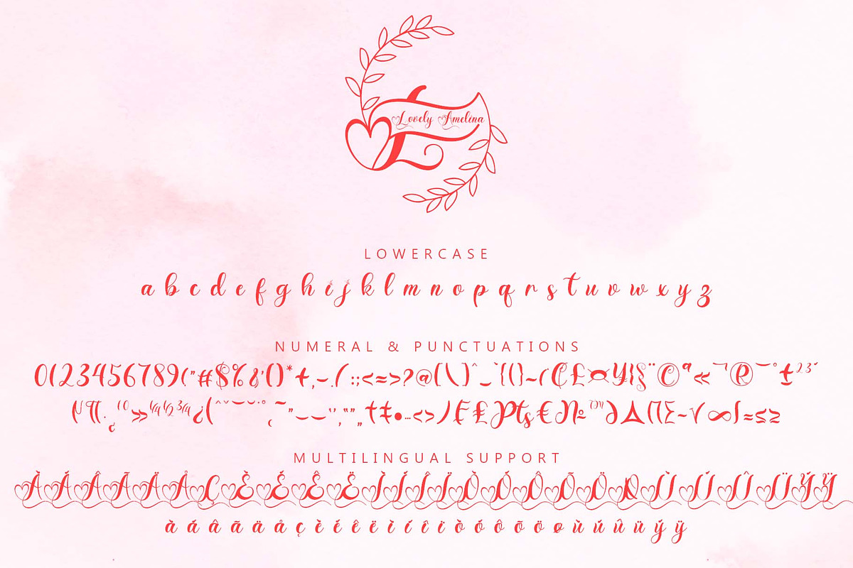 Lovely Amelina Monogram, a Handwritten Font by Yoga Letter (Photo 6 of 6)
