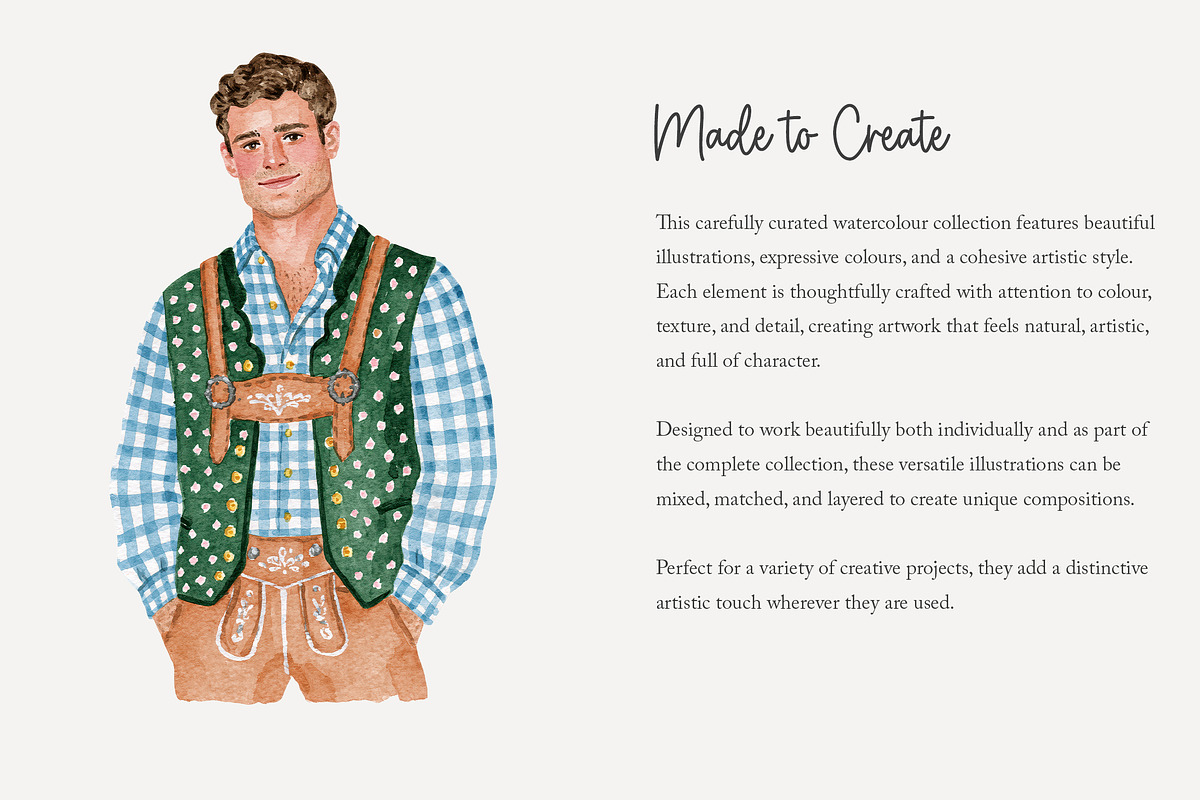 120 cute Oktoberfest clip art, a Seasonal Illustration by Poppy Lane Studio (Photo 8 of 12)
