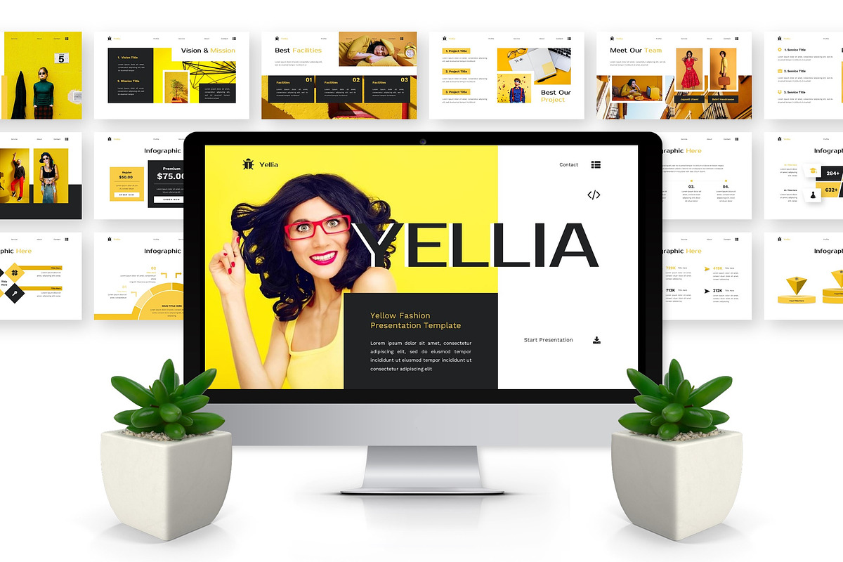 Yellia - Yellow Fashion Google Slide preview 4