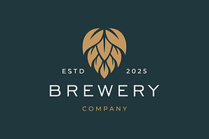 Brewery Hop Logo, a Branding & Logo Template by Buqancreative