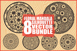 Beautiful Floral Mandala Clipart, an Illustration by hafijul