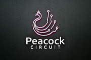 Peacock Bird Circuit Technology Logo, a Branding & Logo Template by jongcreative (Thumbnail 3 of 4)