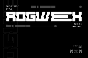Rogweek - Futuristic Display Font