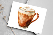 Thanksgiving Coffee Latte Clipart, an Illustration by Canvas Craft (Thumbnail 5 of 8)
