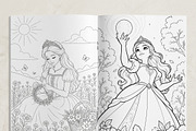 Magical Princess Coloring Book Vol43, a Person Illustration by ikarifq shop (Thumbnail 6 of 7)