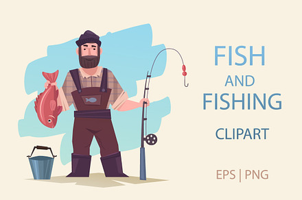Fish and fishing set