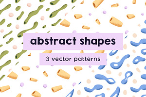 Abstract shapes, seamless patterns, a Pattern Graphic by Good Studio