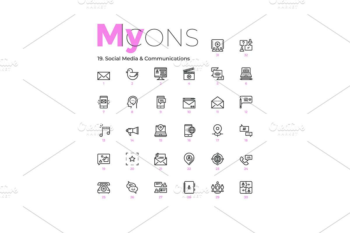 My Icons, an Outline Icon by Andrew Kras Design (Photo 26 of 38)