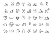 Wellness and Healthy Line Icons Set, an Outline Icon by Tettygreen (Thumbnail 2 of 3)