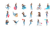 Cartoon Woman – Set of 60 Poses, a Person Illustration by 3DMask (Thumbnail 5 of 6)