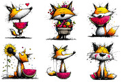 Summer Fox Enjoy Watermelon Clipart, an Illustration by DreamPrint404 (Thumbnail 7 of 7)