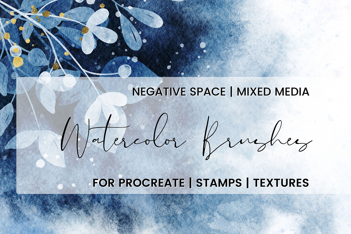 Watercolor Procreate Brushes, a Brush Add-On by Angela Roze (Photo 1 of 9)