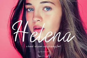 Helena a hand-drawn calligraphy font