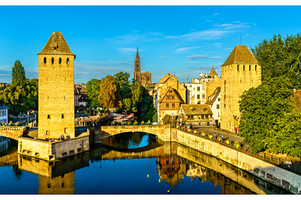 Towers and Strasbourg Cathedral in, an Architecture Photo by Leonid Andronov
